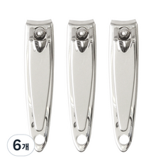 BELOTTY 高級小型圓頭型指甲剪, 隨機出貨, 6個