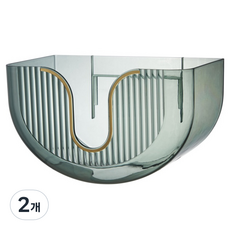 몬드스팟 욕실 무타공 화장실 휴지 선반 YN015, 그린, 2개