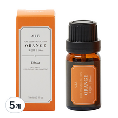 알레 퓨어 에센셜 오일 백프로 오렌지, 10ml, 5개