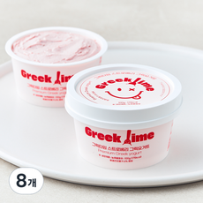 그릭타임 스트로베리 그릭요거트, 100g, 8개, 1개입
