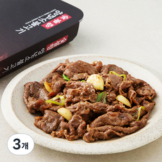 요리락 숯불향 양념 소불고기, 600g, 3개