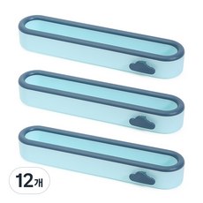 힐로 다용도 만능 벽걸이 슬리퍼 수납 냄비 신발 걸이, 스카이, 12개
