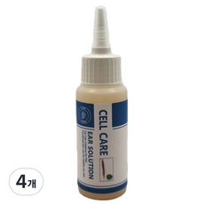 독샤워 셀케어 이어 솔루션 귀세정제, 60g, 4개