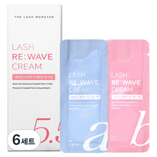 LaMon Lash Monster Lash Re-wave 睫毛燙髮霜 1劑 5p + 2劑 5p 套組, 6套, 單一顏色