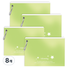 wannathis 亮彩素色環扣單字本索引卡 60張, 柔和綠色, 8個