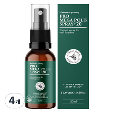 네이쳐스영 프로메가폴리스 스프레이 플러스 20, 4개, 30ml