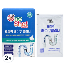 원샷 뚜러뚜러 배수구 클리너 11p, 330g, 2개