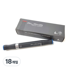 알파색채 디자인마카낱색 B167 Indigo, 1색, 18개입