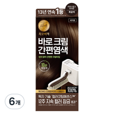 리엔 흑모비책 바로크림 간편염색, 흑갈색 3N, 6개