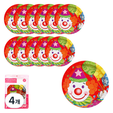PARTYSHOW 派對盤 小丑 23cm, 6入, 4個