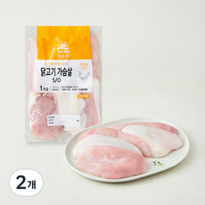 사조원 닭고기 가슴살 (냉장), 2개, 1kg