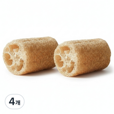 Ram's Home Luffa 植物性天然絲瓜布 法國麵包造型 10cm, 4個, 1入