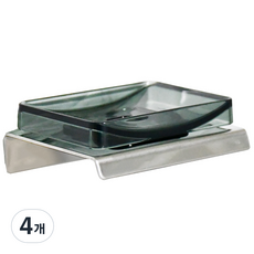 HANSSEM 浴室肥皂架 1000-1, 鍍鉻, 4個