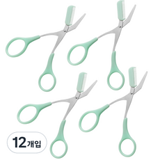 CHILSUNG 眉毛 眉毛剪刀, 軟薄荷, 12個