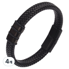 퍼스트리버 감성 패션팔찌 쓰리버클 23cm, 4개