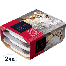 The미식 즉석밥 백미밥 + 귀리쌀밥 + 오곡밥 세트, 630g, 2세트