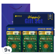 네이처드림 알티지오메가3 루테인 플러스 선물포장 세트 + 쇼핑백, 30정