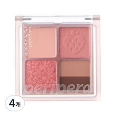 페리페라 잉크포켓 섀도우 팔레트 23AD 소프트베리, 7 햇빛 받은 제철 봄딸기, 4개