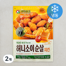 허니소이 순살치킨 (냉동), 1kg, 2개