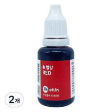 엘틴 푸드칼라 식용색소 진한 빨강, 20g, 2개