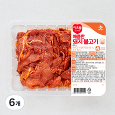 이츠웰 매콤한 돼지불고기, 600g, 6개