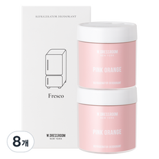 W.DRESSROOM 多麗絲 冰箱除臭劑 粉紅香橙 正裝, 120g, 8個
