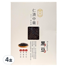 仁濟中藥 上級黑豆, 嚴選品質 顆粒飽滿, 300g, 4盒