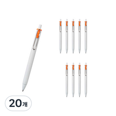 Uni 三菱 ball One 中性筆 0.5mm, 橘色, 20個