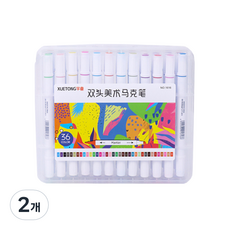 트윈 사인펜 마카 36색, 혼합색상, 2개