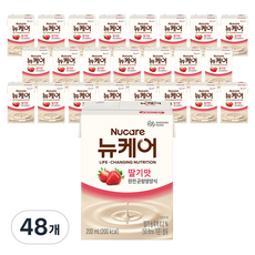 뉴케어 완전 균형영양식 딸기맛, 200ml, 48개
