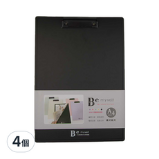 JOY STAR Be Myself 直式板夾 A4 JF-54B, 黑色, 4個