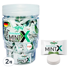 페피 무설탕 민트 페퍼민트맛 차량용 컵홀더 캔디, 110g, 2개