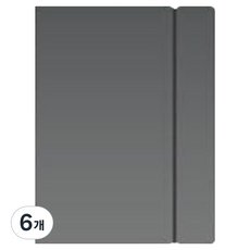 워너디스 6공 PP 바인더 커버 A5, 블랙, 6개