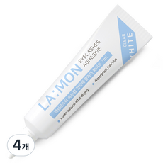 LaMon Lash Monster 每日睫毛膠水 7ml, 透明白色, 4個