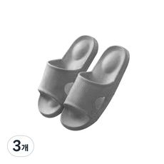 남녀공용 층간소음 슬리퍼, B그레이, 3개