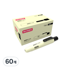 모리스 저스트클릭 유성매직 M2, 블랙, 60개