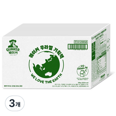 퀘이커 마시는 오트밀 오트 앤 그레인 10p, 500g, 3개