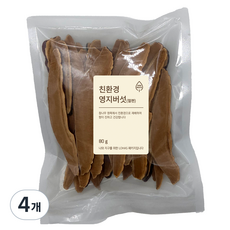 청림농원 친환경 영지버섯 절편, 4개, 80g