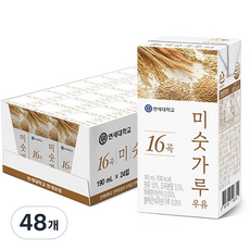 연세우유 16곡 미숫가루 우유, 190ml, 48개
