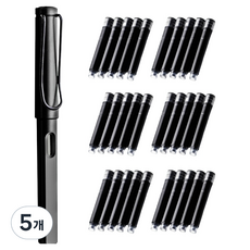 B2WIN 書法筆 + 墨水 30入組, 5個, 黑色(筆), 黑色(墨水)