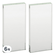 LaMon 嫁接睫毛水晶方形盤, 6個, 單一顏色