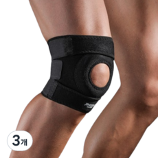 JINGBA SUPPORT Huolly 健身 跑步 登山 護膝 2入, 黑色, 3個