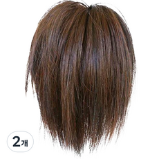 하이유니 래빗테일 똥머리 밴드 헤어피스, 라이트브라운, 2개