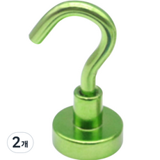 디트리 다용도 컬러풀 자석 걸이 20 x 38 mm 하중 6kg, 그린, 2개