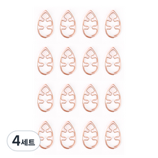트로피칼 종이 클립 설렘 색상랜덤, 8개입, 4세트