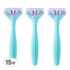 솔룸 여성용 겨드랑이 털 면도기 블루, 1개입, 15개
