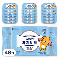 마이비데 클린케어x카카오 화장실용 물티슈 필름, 40매, 48개
