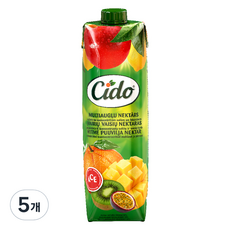 Cido 綜合水果花蜜果汁, 5個, 1L