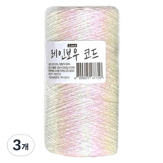 리네아 메탈얀 메탈실 200g x 550m, 레인보우 코드, 3개