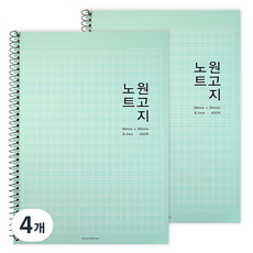 2Youngdesign 稿紙筆記本, 薄荷綠, 4個